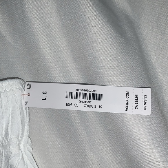 2 pack of white bikini bottoms. Women’s size Large. High waisted. Cheeky. - Picture 3 of 4